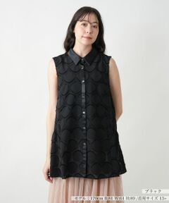 Leilian PLUS HOUSE / レリアンプラスハウス テーラードジャケット | ノースリーブブラウス【BOURGE】