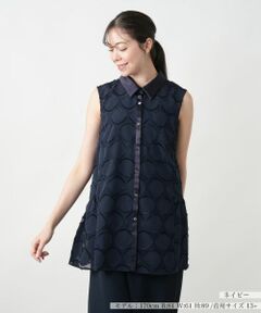 Leilian PLUS HOUSE / レリアンプラスハウス テーラードジャケット | ノースリーブブラウス【BOURGE】