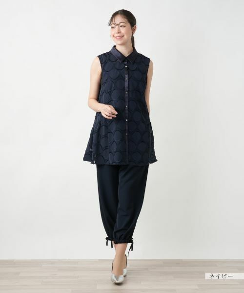 Leilian PLUS HOUSE / レリアンプラスハウス テーラードジャケット | ノースリーブブラウス【BOURGE】 | 詳細1