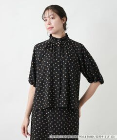 Leilian PLUS HOUSE / レリアンプラスハウス シャツ・ブラウス | 【店舗人気】ドット柄ブラウス