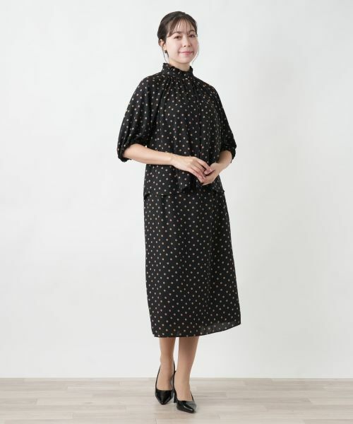 Leilian PLUS HOUSE / レリアンプラスハウス シャツ・ブラウス | 【店舗人気】ドット柄ブラウス | 詳細1