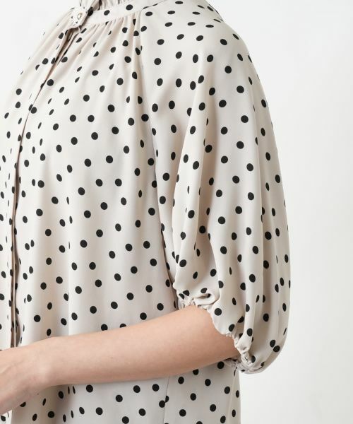 Leilian PLUS HOUSE / レリアンプラスハウス シャツ・ブラウス | 【店舗人気】ドット柄ブラウス | 詳細12