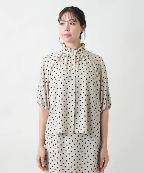Leilian PLUS HOUSE / レリアンプラスハウス シャツ・ブラウス | 【店舗人気】ドット柄ブラウス | 詳細7