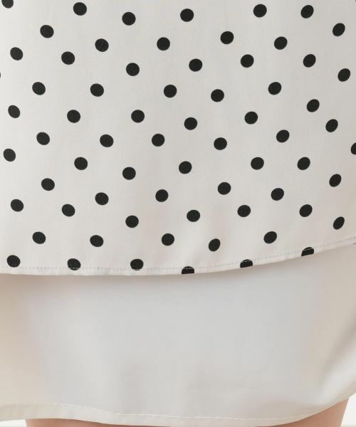 Leilian PLUS HOUSE / レリアンプラスハウス ミニ・ひざ丈スカート | 【店舗人気】ドット柄スカート | 詳細12