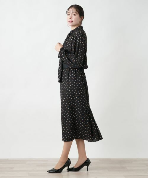 Leilian PLUS HOUSE / レリアンプラスハウス ミニ・ひざ丈スカート | 【店舗人気】ドット柄スカート | 詳細2