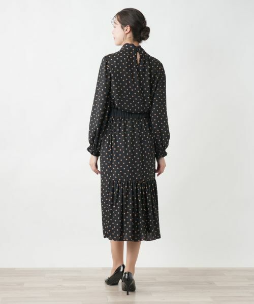 Leilian PLUS HOUSE / レリアンプラスハウス ミニ・ひざ丈スカート | 【店舗人気】ドット柄スカート | 詳細3