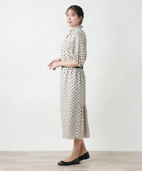 Leilian PLUS HOUSE / レリアンプラスハウス ミニ・ひざ丈スカート | 【店舗人気】ドット柄スカート | 詳細5