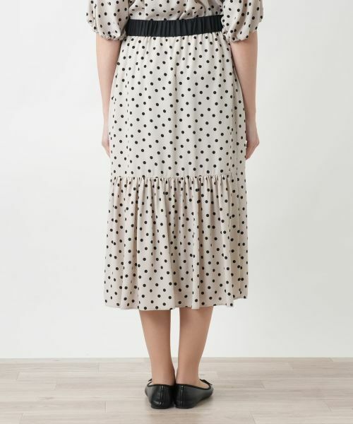 Leilian PLUS HOUSE / レリアンプラスハウス ミニ・ひざ丈スカート | 【店舗人気】ドット柄スカート | 詳細9
