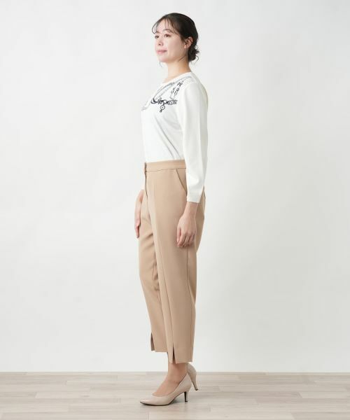 Leilian PLUS HOUSE / レリアンプラスハウス その他パンツ | 【店舗人気】スリット入りテーパードパンツ | 詳細11