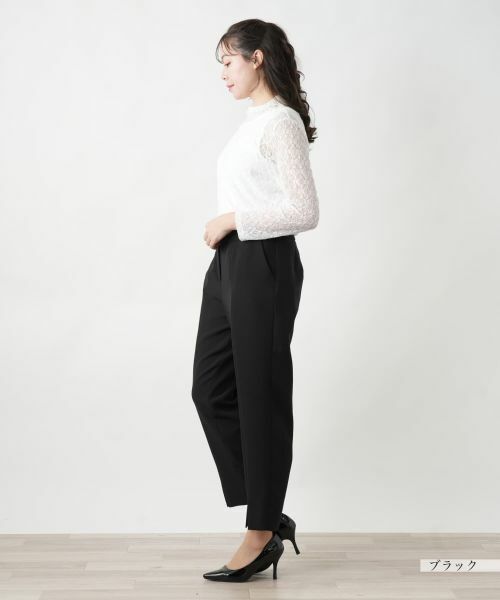 Leilian PLUS HOUSE / レリアンプラスハウス その他パンツ | 【店舗人気】スリット入りテーパードパンツ | 詳細2