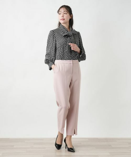 Leilian PLUS HOUSE / レリアンプラスハウス その他パンツ | 【店舗人気】スリット入りテーパードパンツ | 詳細4