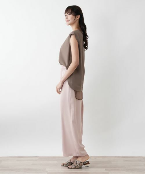 Leilian PLUS HOUSE / レリアンプラスハウス その他パンツ | 【店舗人気】ウエストギャザーワイドパンツ【NEMIKA】 | 詳細14