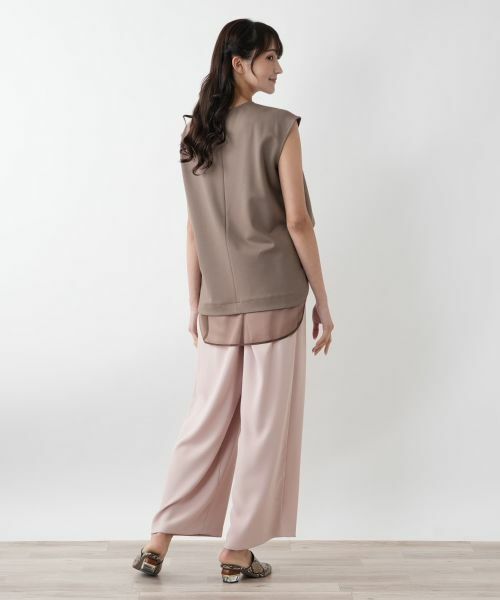 Leilian PLUS HOUSE / レリアンプラスハウス その他パンツ | 【店舗人気】ウエストギャザーワイドパンツ【NEMIKA】 | 詳細15