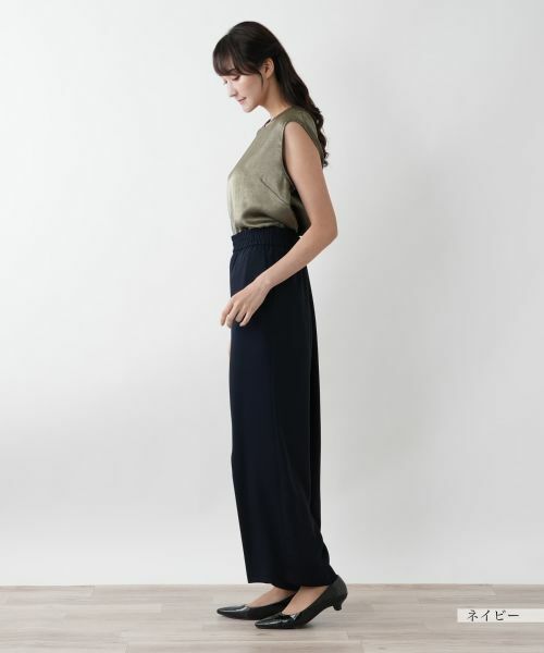 Leilian PLUS HOUSE / レリアンプラスハウス その他パンツ | 【店舗人気】ウエストギャザーワイドパンツ【NEMIKA】 | 詳細17