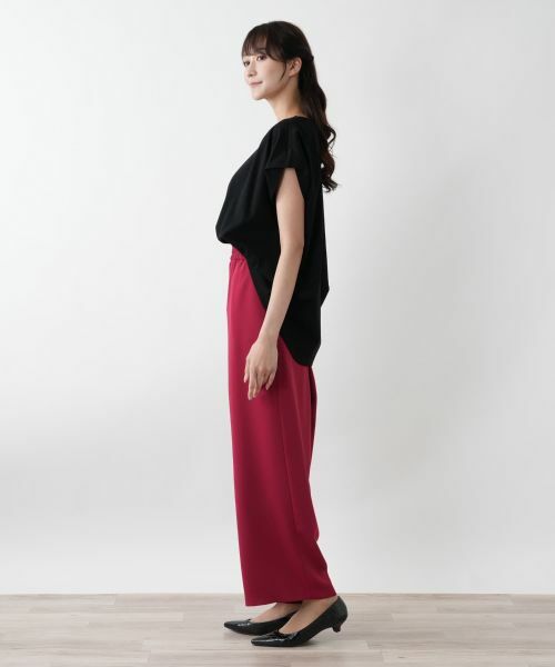 Leilian PLUS HOUSE / レリアンプラスハウス その他パンツ | 【店舗人気】ウエストギャザーワイドパンツ【NEMIKA】 | 詳細5