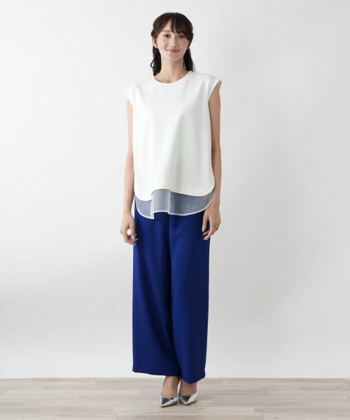 Leilian PLUS HOUSE / レリアンプラスハウス その他パンツ | 【店舗人気】ウエストギャザーワイドパンツ【NEMIKA】 | 詳細7