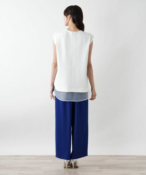 Leilian PLUS HOUSE / レリアンプラスハウス その他パンツ | 【店舗人気】ウエストギャザーワイドパンツ【NEMIKA】 | 詳細9