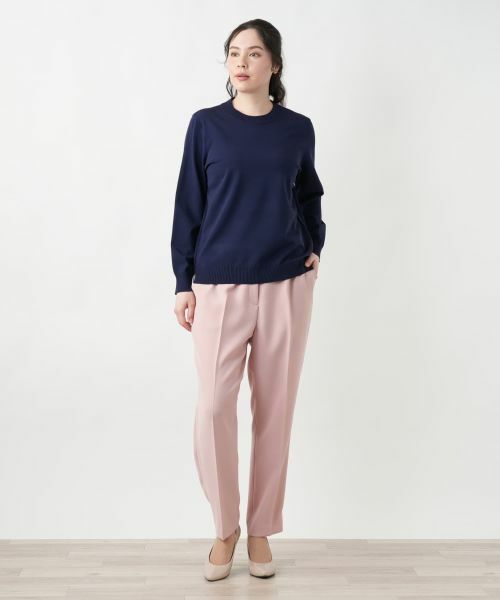 Leilian PLUS HOUSE / レリアンプラスハウス ニット・セーター | 【店舗人気】クルーネックプルオーバー【NEMIKA】 | 詳細1