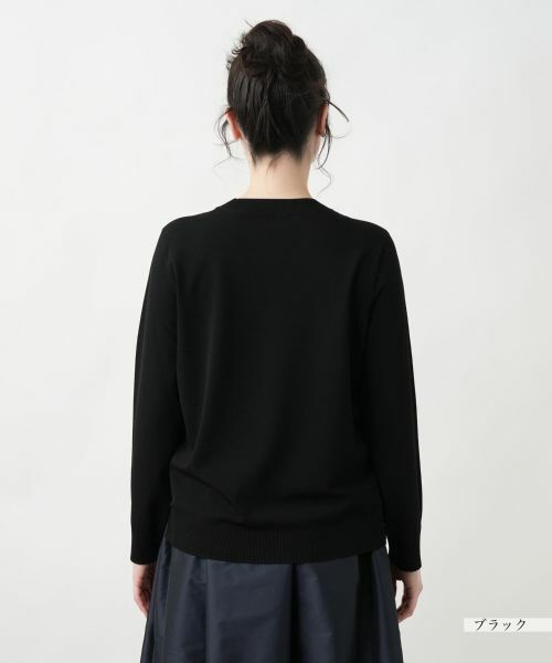 Leilian PLUS HOUSE / レリアンプラスハウス ニット・セーター | 【店舗人気】クルーネックプルオーバー【NEMIKA】 | 詳細15