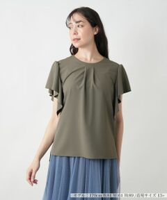 Leilian PLUS HOUSE / レリアンプラスハウス カットソー | 【店舗人気】フリルスリーブカットソー【BOURGE】