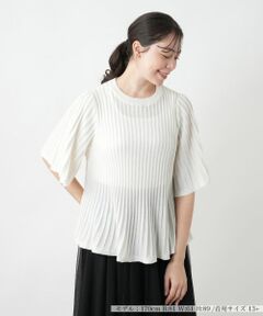 Leilian PLUS HOUSE / レリアンプラスハウス ニット・セーター | 【店舗人気】プリーツニット【BOURGE】
