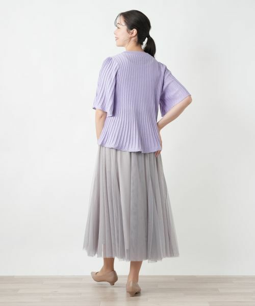 Leilian PLUS HOUSE / レリアンプラスハウス ニット・セーター | 【店舗人気】プリーツニット【BOURGE】 | 詳細3