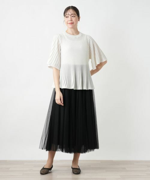 Leilian PLUS HOUSE / レリアンプラスハウス ニット・セーター | 【店舗人気】プリーツニット【BOURGE】 | 詳細4