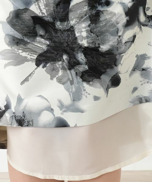 Leilian PLUS HOUSE / レリアンプラスハウス ミニ・ひざ丈スカート | プリントミディスカート【BOURGE】 | 詳細9