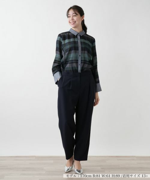 Leilian PLUS HOUSE / レリアンプラスハウス その他パンツ | ワンタックパンツ【BOURGE】 | 詳細4