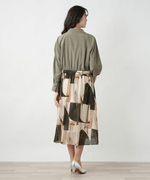 Leilian PLUS HOUSE / レリアンプラスハウス ドレス | ドッキングワンピース【BOURGE】 | 詳細3