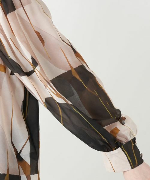 Leilian PLUS HOUSE / レリアンプラスハウス シャツ・ブラウス | 【店舗人気】プリントクルーネックブラウス【BOURGE】 | 詳細10