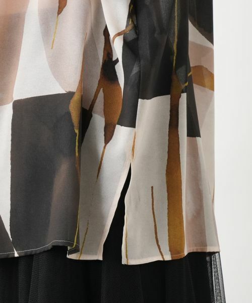 Leilian PLUS HOUSE / レリアンプラスハウス シャツ・ブラウス | 【店舗人気】プリントクルーネックブラウス【BOURGE】 | 詳細12