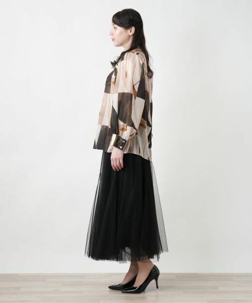 Leilian PLUS HOUSE / レリアンプラスハウス シャツ・ブラウス | 【店舗人気】プリントクルーネックブラウス【BOURGE】 | 詳細2