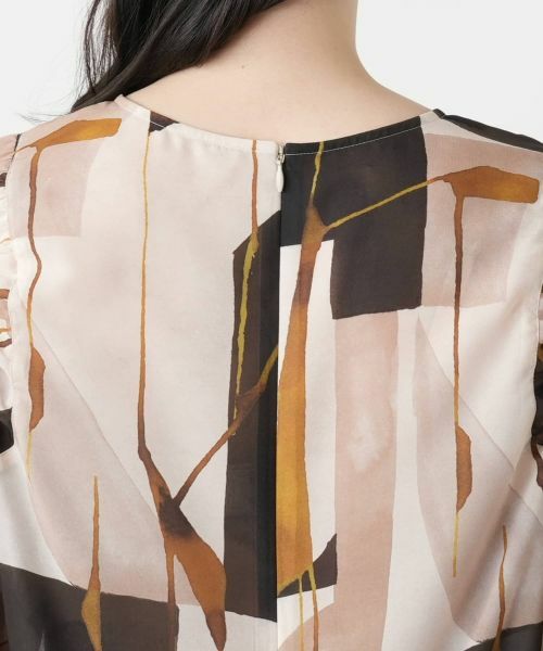 Leilian PLUS HOUSE / レリアンプラスハウス シャツ・ブラウス | 【店舗人気】プリントクルーネックブラウス【BOURGE】 | 詳細8