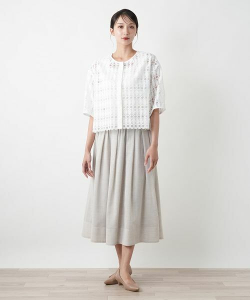 Leilian PLUS HOUSE / レリアンプラスハウス テーラードジャケット | 【店舗人気】レースジャケット【BOURGE】 | 詳細1