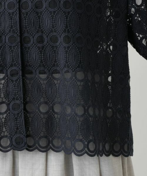Leilian PLUS HOUSE / レリアンプラスハウス テーラードジャケット | 【店舗人気】レースジャケット【BOURGE】 | 詳細13