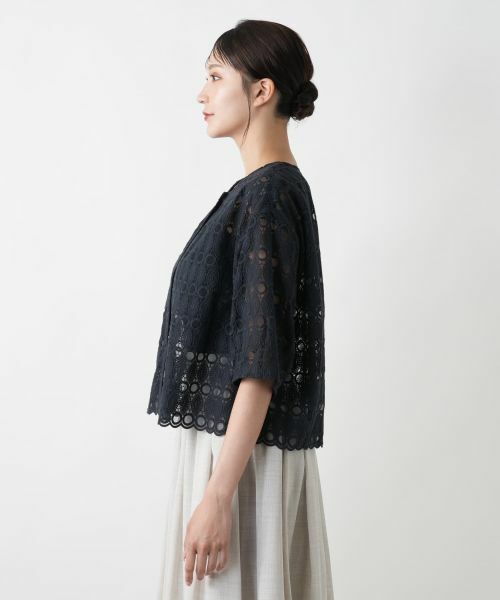 Leilian PLUS HOUSE / レリアンプラスハウス テーラードジャケット | 【店舗人気】レースジャケット【BOURGE】 | 詳細8