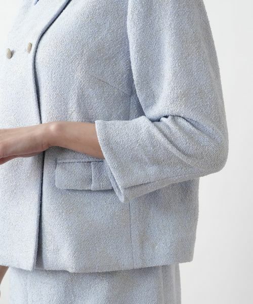 Leilian PLUS HOUSE / レリアンプラスハウス テーラードジャケット | ラメダブルジャケット【BOURGE】 | 詳細12