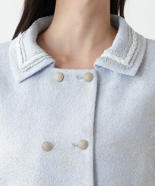 Leilian PLUS HOUSE / レリアンプラスハウス テーラードジャケット | ラメダブルジャケット【BOURGE】 | 詳細7