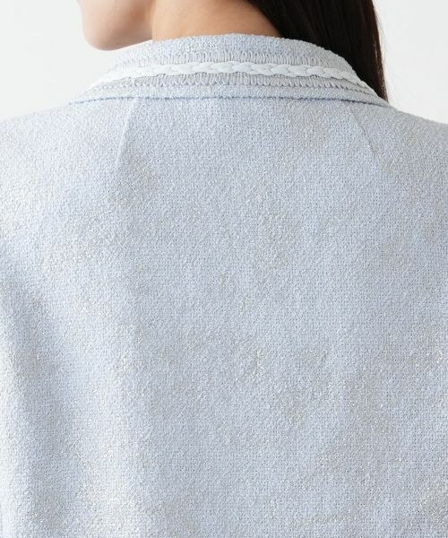 Leilian PLUS HOUSE / レリアンプラスハウス テーラードジャケット | ラメダブルジャケット【BOURGE】 | 詳細8