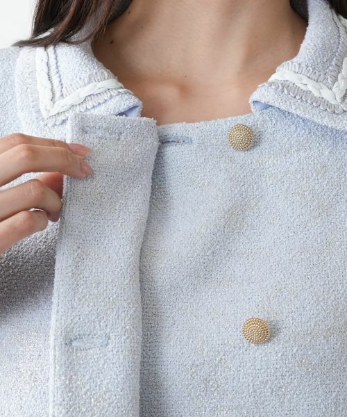 Leilian PLUS HOUSE / レリアンプラスハウス テーラードジャケット | ラメダブルジャケット【BOURGE】 | 詳細9