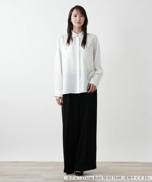 Leilian PLUS HOUSE / レリアンプラスハウス シャツ・ブラウス | 比翼ブラウス【BOURGE】 | 詳細1