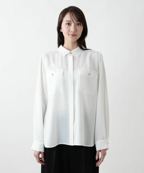 Leilian PLUS HOUSE / レリアンプラスハウス シャツ・ブラウス | 比翼ブラウス【BOURGE】 | 詳細4