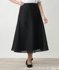 Leilian PLUS HOUSE / レリアンプラスハウス ミニ・ひざ丈スカート | フレアスカート【BOURGE】