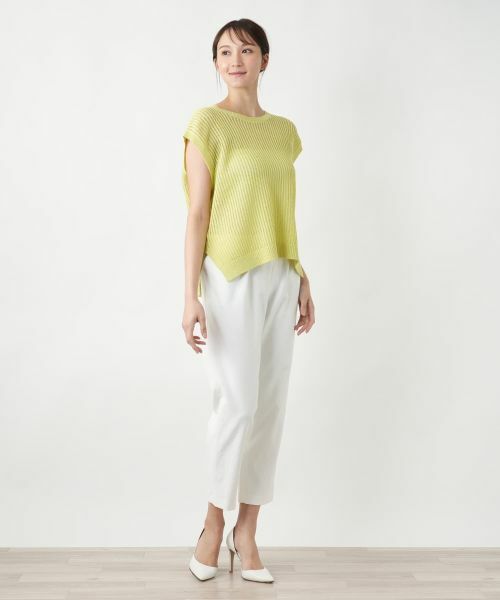 Leilian PLUS HOUSE / レリアンプラスハウス テーラードジャケット | 【店舗人気】ニットベスト【NEMIKA】 | 詳細1