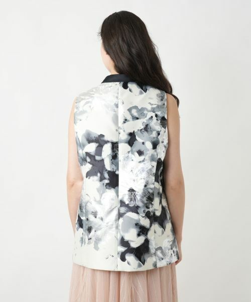 Leilian PLUS HOUSE / レリアンプラスハウス テーラードジャケット | フラワー柄カラーベスト【BOURGE】 | 詳細6