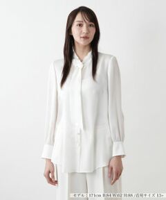 Leilian PLUS HOUSE / レリアンプラスハウス シャツ・ブラウス | ボウタイブラウス【BOURGE】
