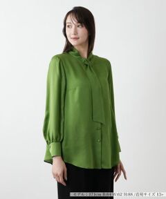Leilian PLUS HOUSE / レリアンプラスハウス シャツ・ブラウス | ボウタイブラウス【BOURGE】