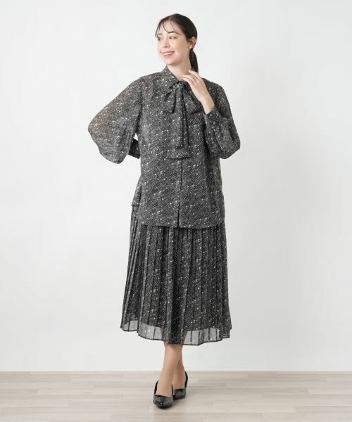 Leilian PLUS HOUSE / レリアンプラスハウス シャツ・ブラウス | ドットボウタイブラウス【BOURGE】 | 詳細1