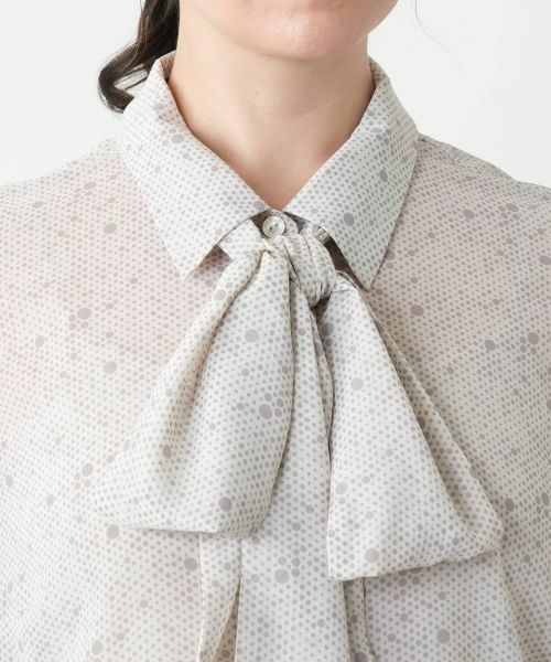 Leilian PLUS HOUSE / レリアンプラスハウス シャツ・ブラウス | ドットボウタイブラウス【BOURGE】 | 詳細11